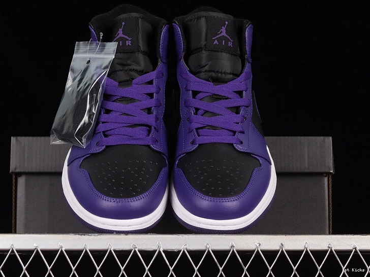 Purple 1 Black - Jordan Mid (Women's) BQ6472-051 0515
